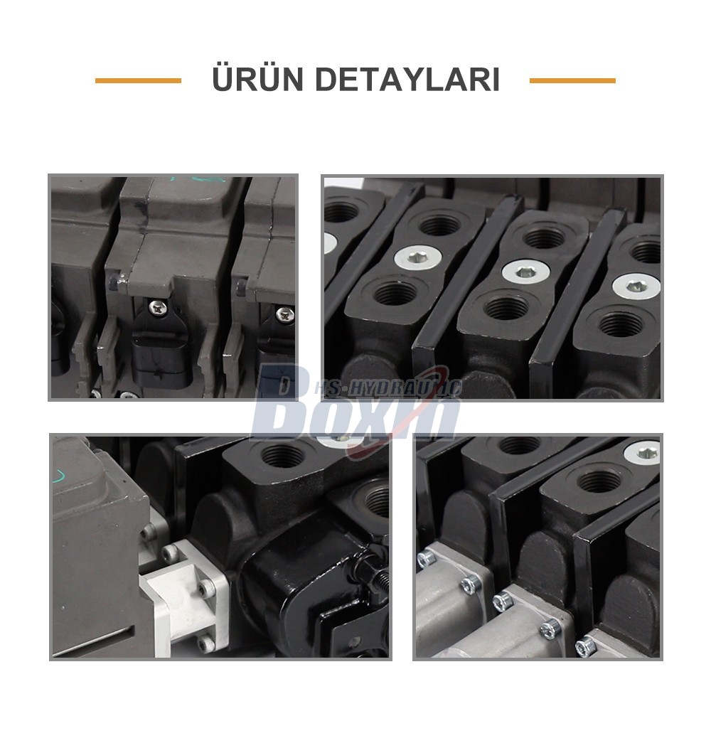 Factory Direct Supply of SD8EMA-4OT Electric Motor 4 Spool Sectional Directional Valve
